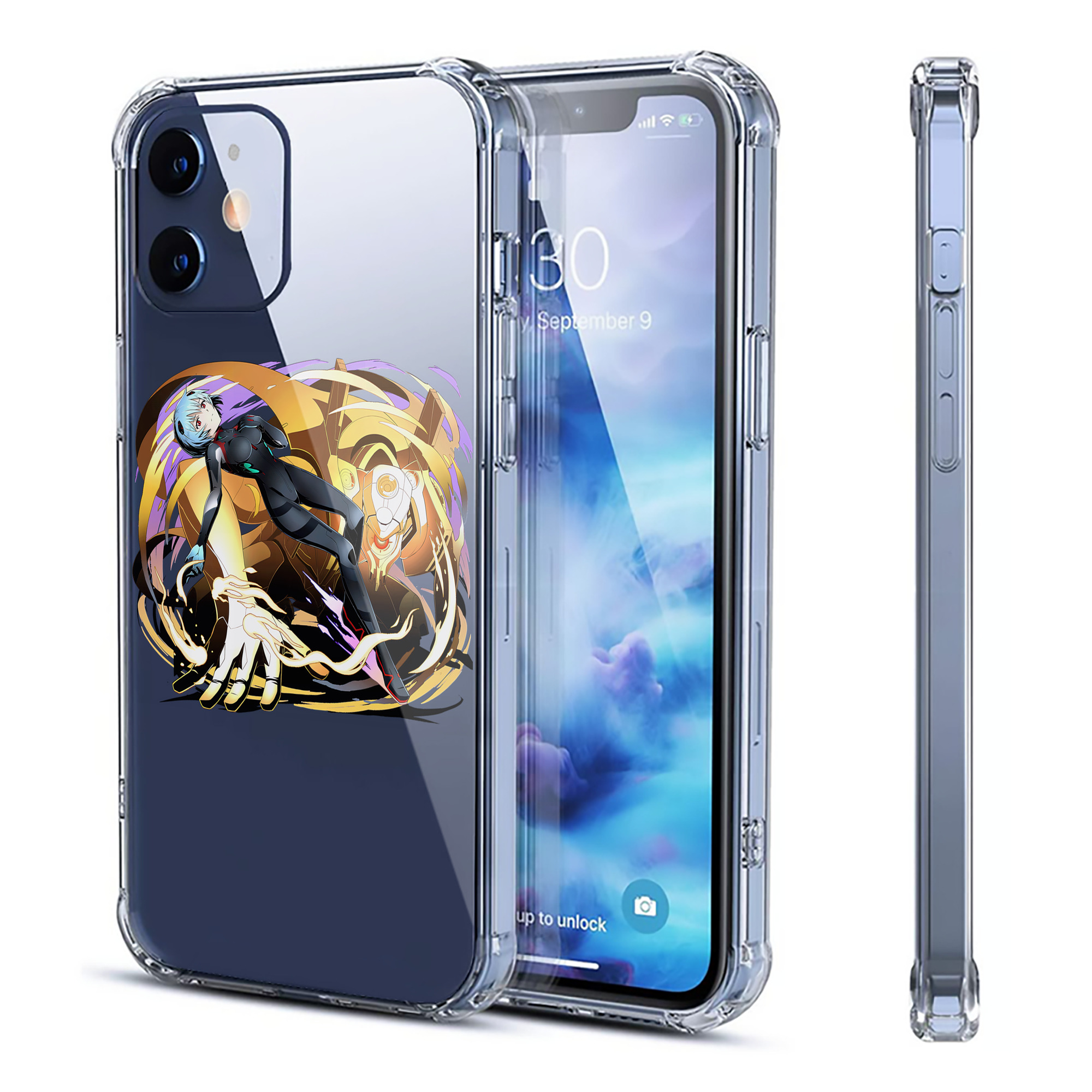 （画像用） EVA 新世紀エヴァンゲリオン 【iPhone 12シリーズ対応】透明スマホケース（クリアソフトケース）